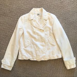 Lacoste spring jacket white euro sz 40 (med/small)